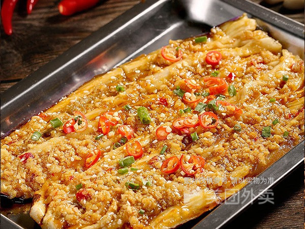 炭烤蒜香茄子图片