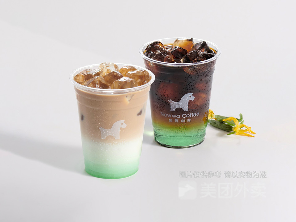 黄瓜美式拿铁双杯拼盘图片