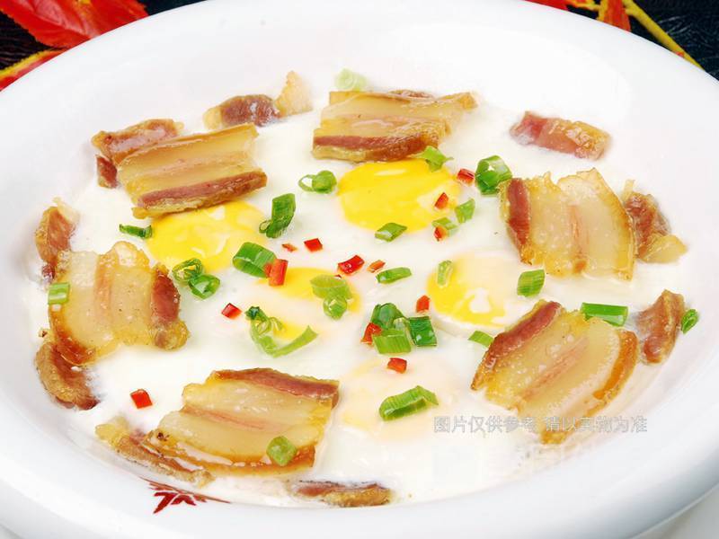 咸肉蒸蛋图片