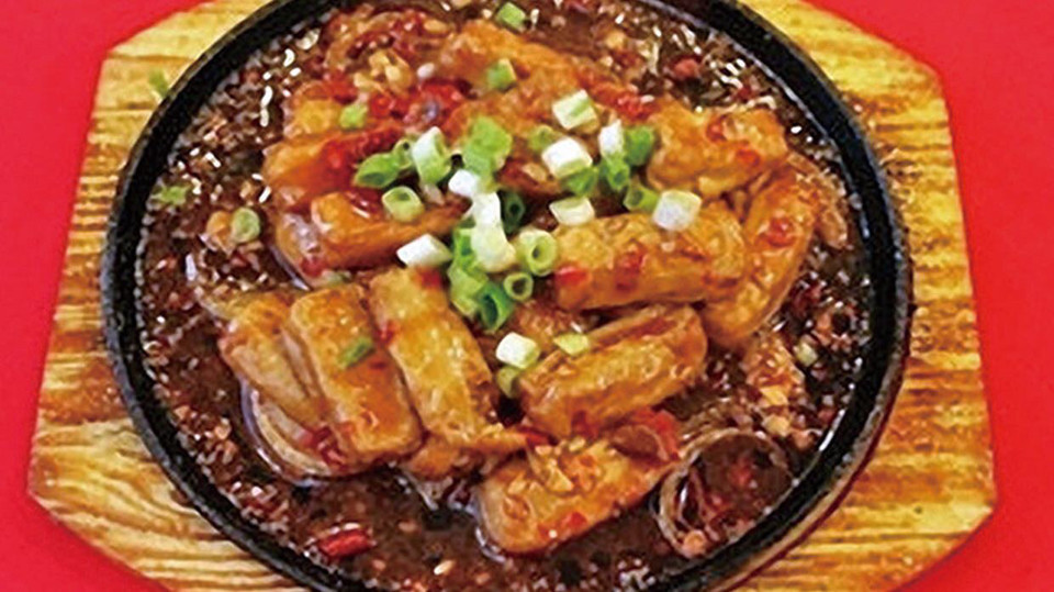 铁板毛豆腐图片