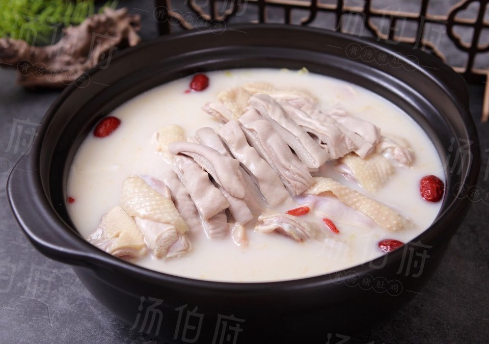 汤伯府骨汤猪肚鸡嘉定宝龙店