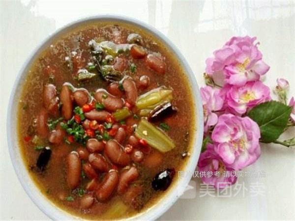 红豆腌菜汤图片
