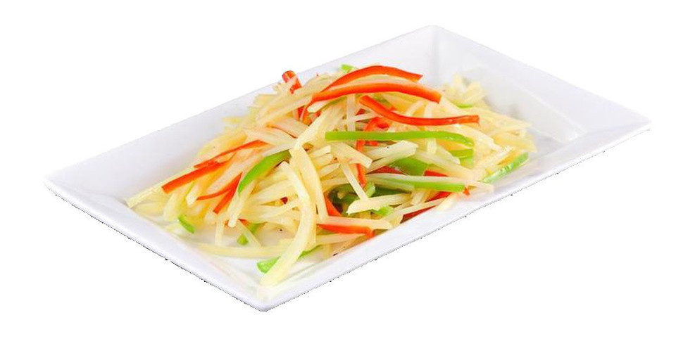 酸辣土豆丝盖浇面图片
