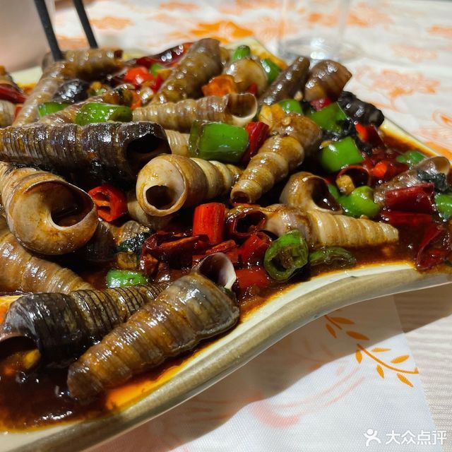 紫苏炒丁螺图片