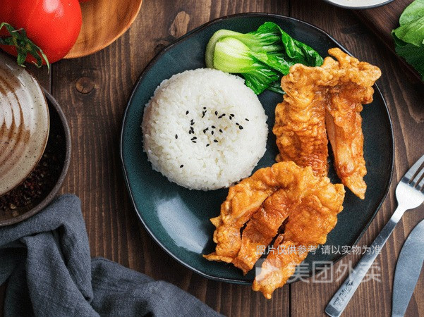 功夫鸡腿饭套餐图片