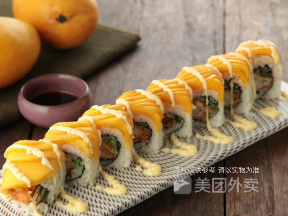 芒果大虾卷图片