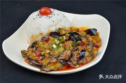 红烧茄子盖饭图片