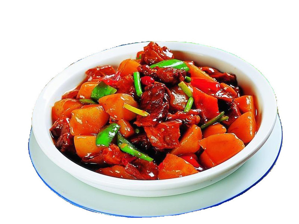 红烧肉土豆炖茄子图片
