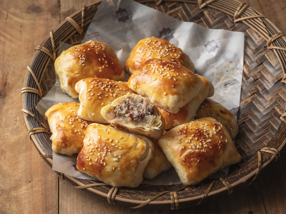 酥皮烤包子图片