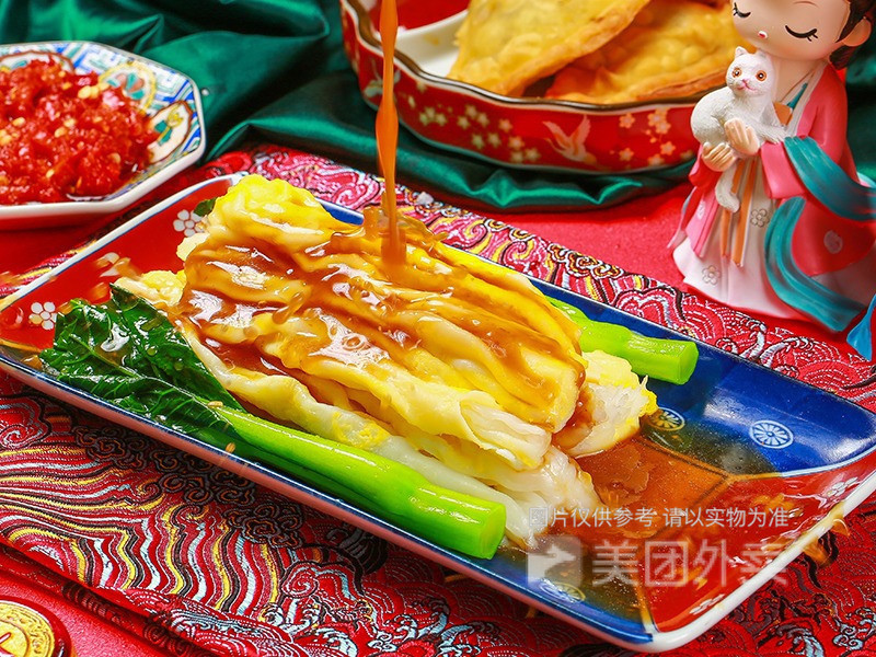 嫩滑鲜美双蛋肠粉图片