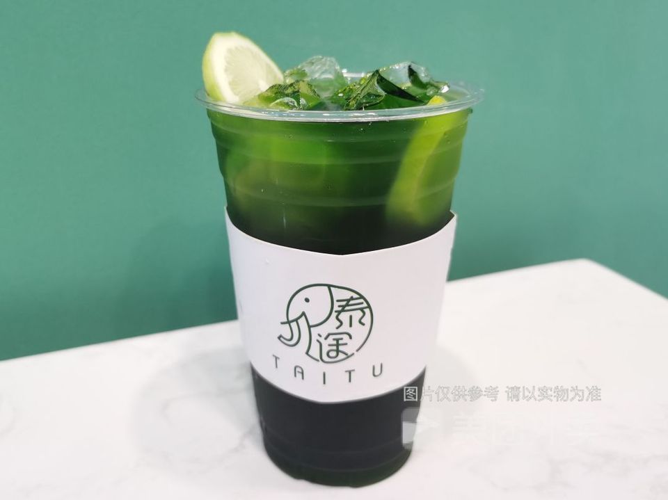 泰式手打柠檬绿茶图片
