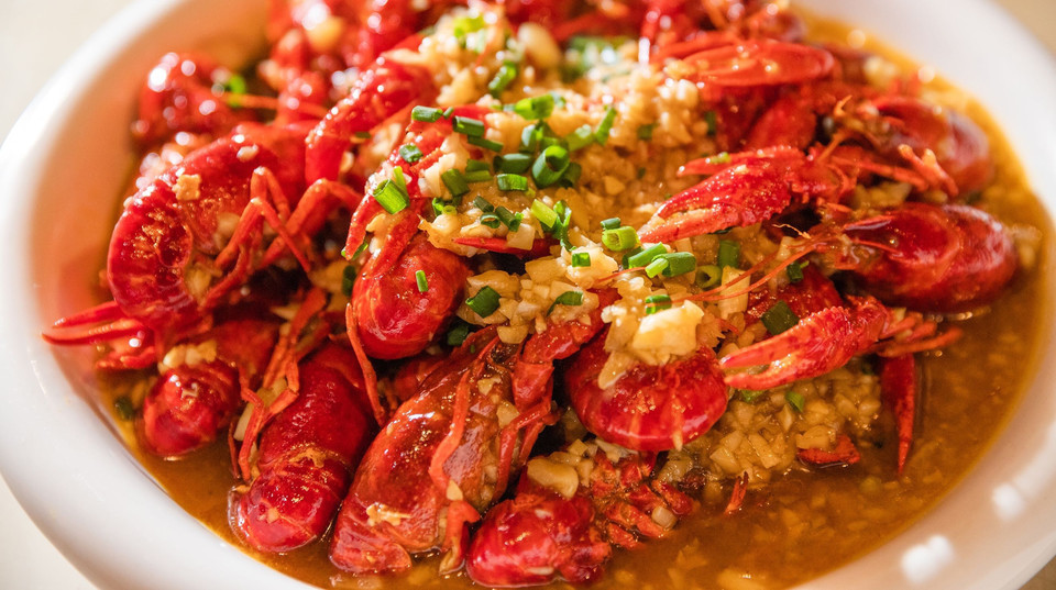 金汤蒜蓉龙虾图片