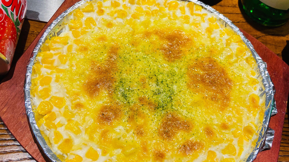 铁板芝士玉米图片