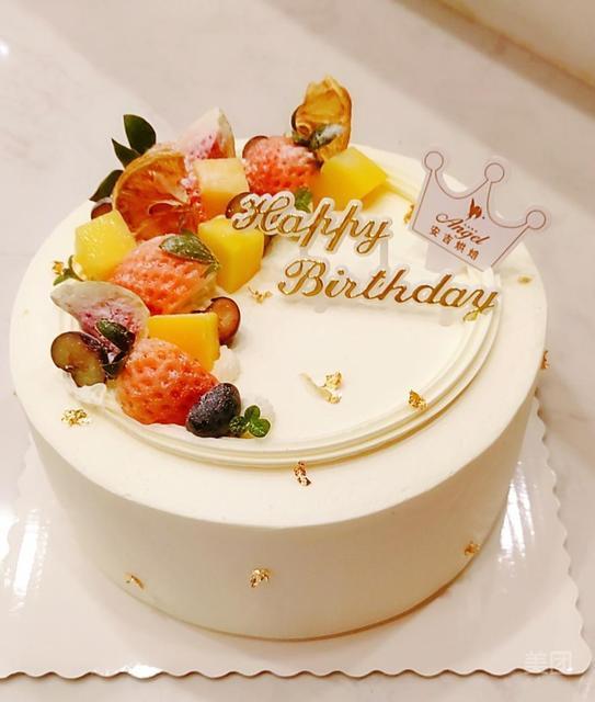 安佳淡奶油水果蛋糕图片