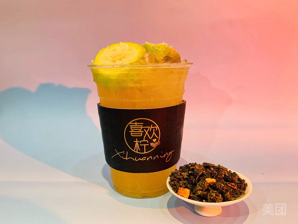 白桃乌龙柠檬茶图片