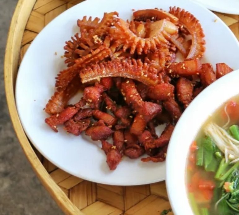 猪皮五花肉双拼图片