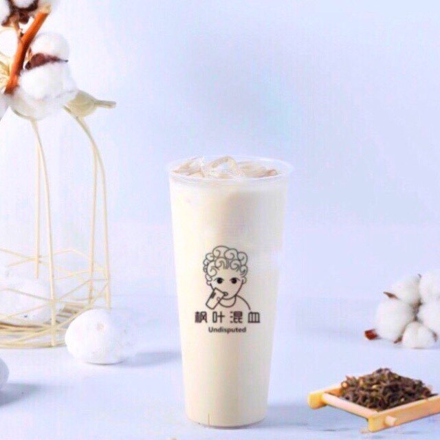 白桃乌龙奶茶图片