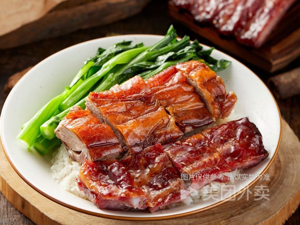 排骨烧鹅饭图片