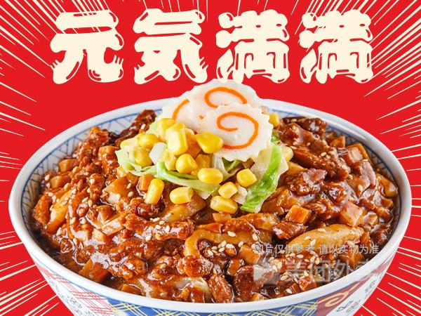 肉感十足卤肉饭图片