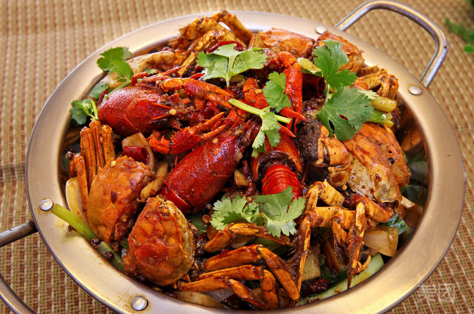 虾蟹干锅图片