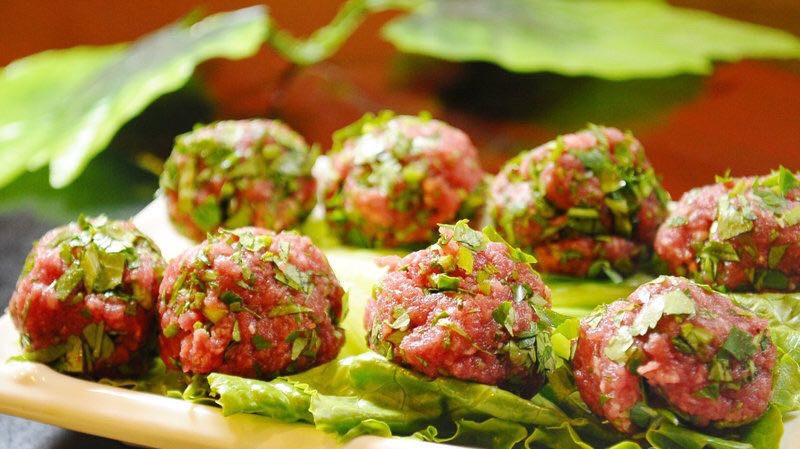 香菜手工牛肉丸图片