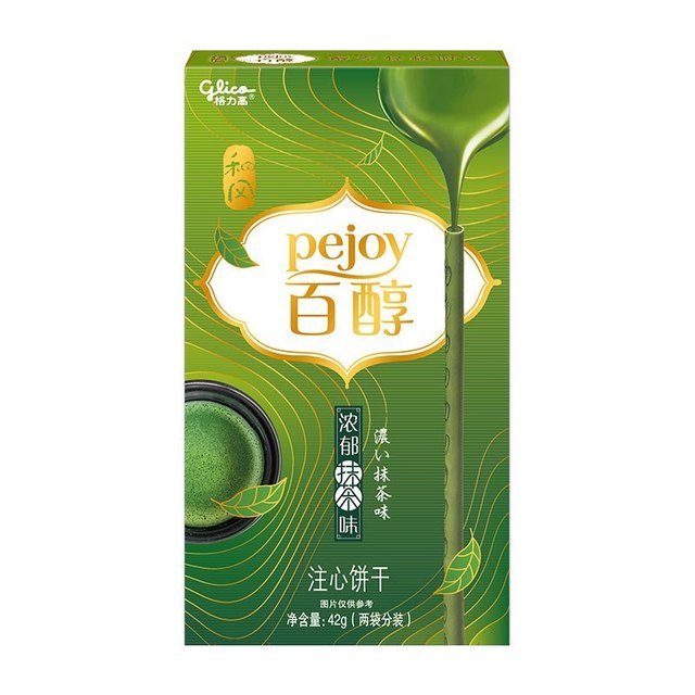 百醇和风系列樱花抹茶味注心饼干图片