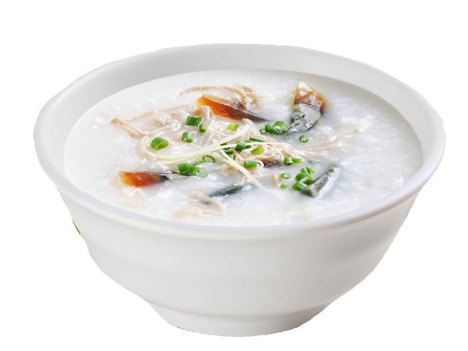 咸蛋瘦肉粥图片