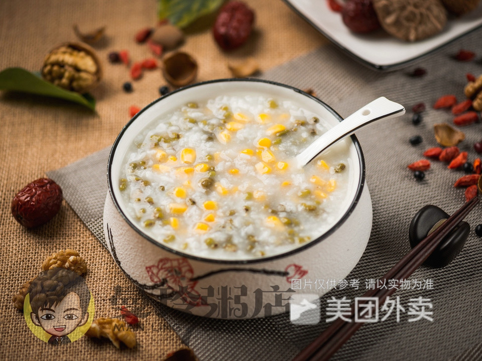 绿豆玉米粥图片