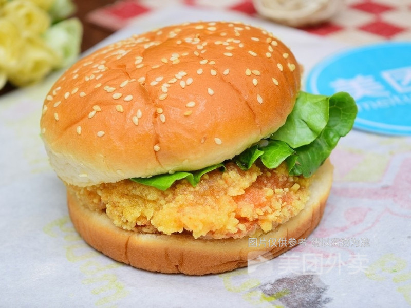 原味鸡腿堡图片