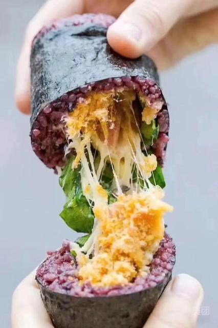 招牌芝士鸡排饭团图片