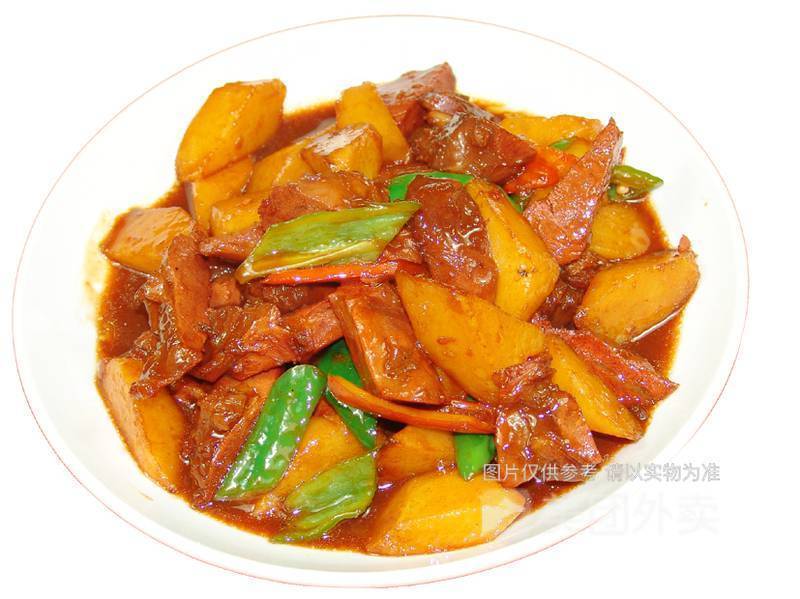 土豆烧牛肉拌面图片