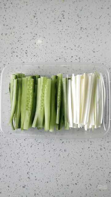 黄瓜条葱丝图片