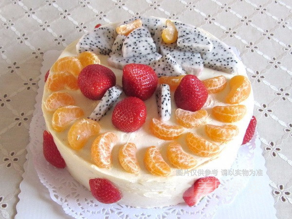 水果夹心蛋糕单层