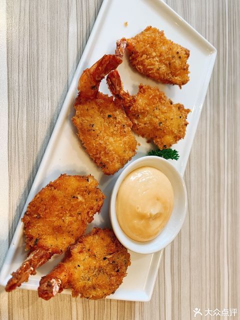 香草凤尾虾图片