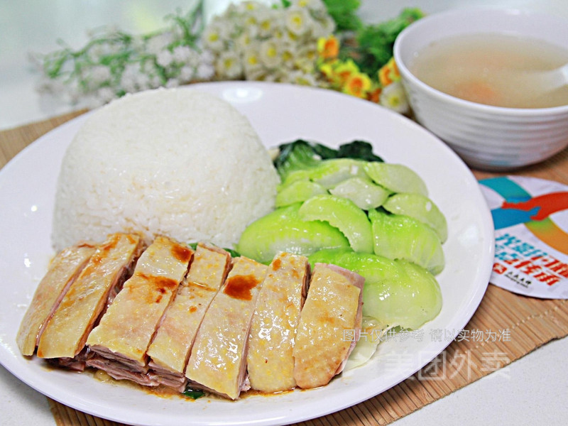 白切鹅饭图片