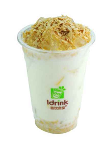 冰麦奶茶图片