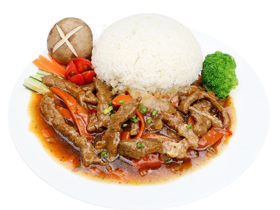 麻辣鸡柳饭图片