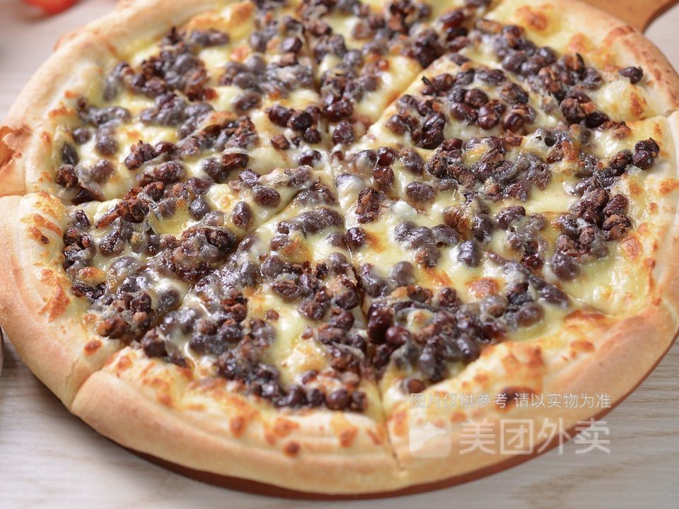 甜蜜红豆披萨图片