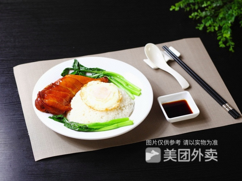 豉油鸡腿饭图片