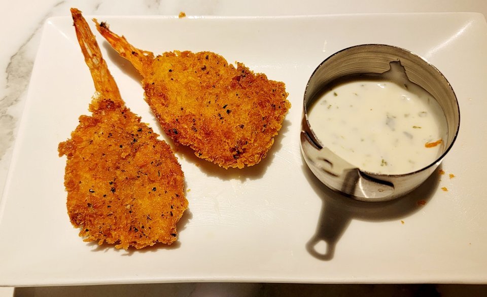 香草凤尾虾图片