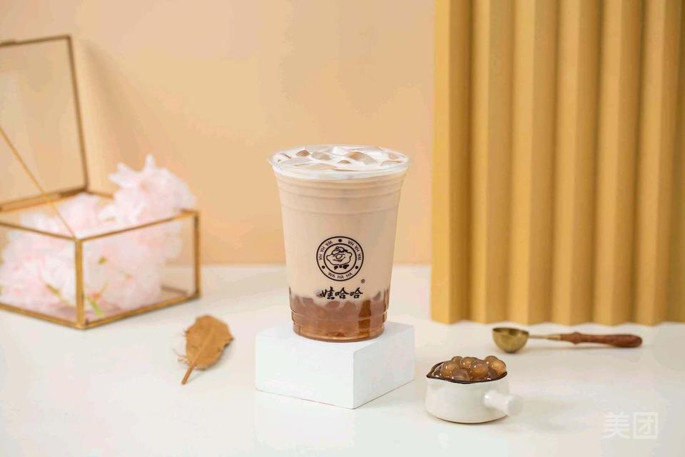 琥珀珍珠烤奶图片