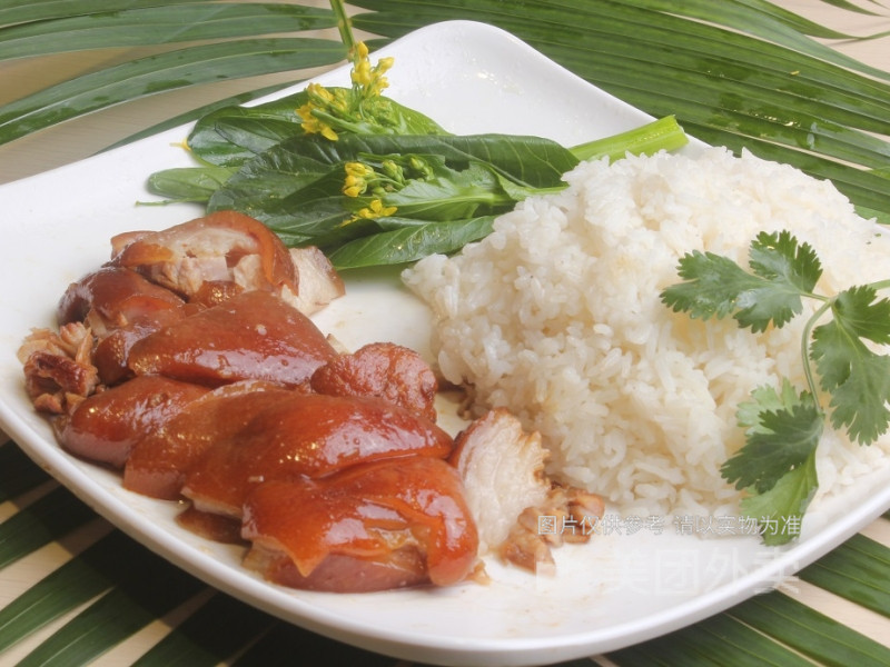 猪脚双拼饭图片