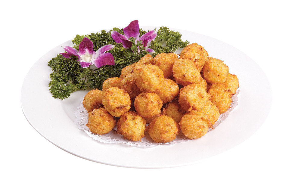 干炸素丸子图片