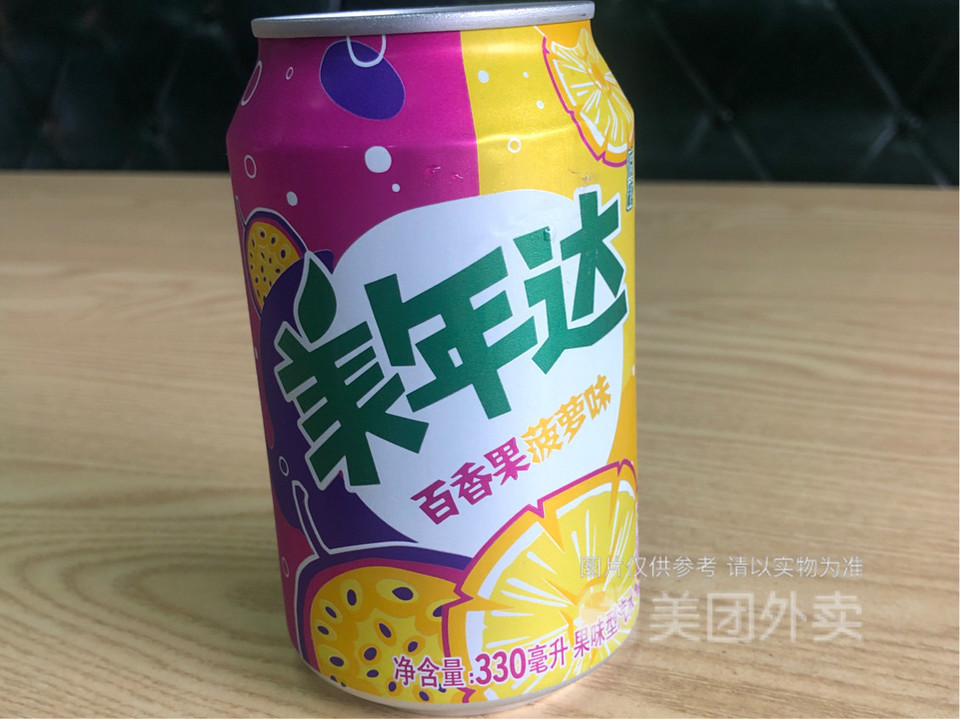 美年达百香果菠萝味图片