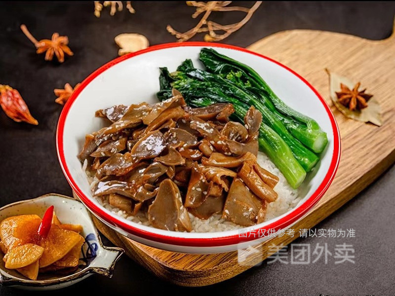 滷水鵝腎飯圖片