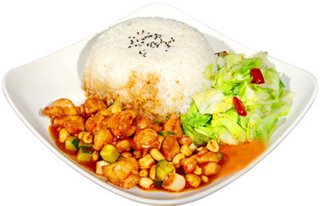 宫保鸡丁盖饭图片
