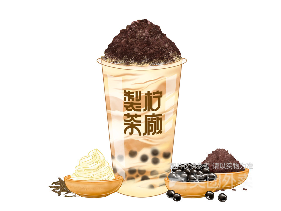 蛋糕奥利奥珍珠奶茶图片