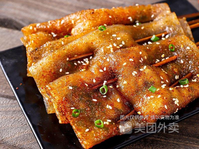 烤苕皮图片