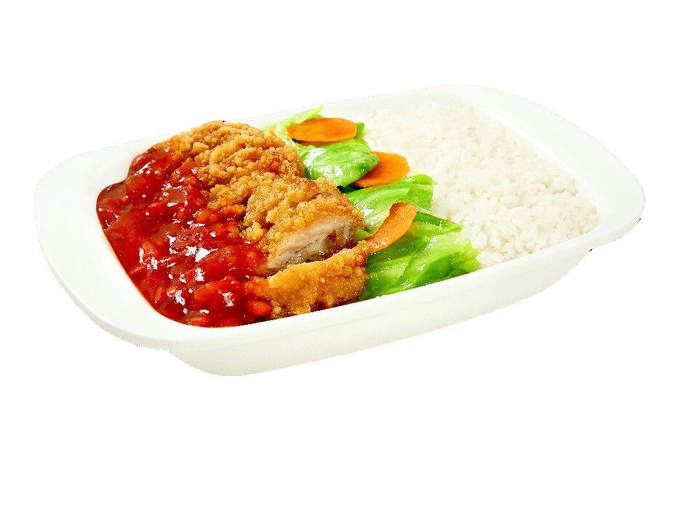 胡椒鸡排饭图片