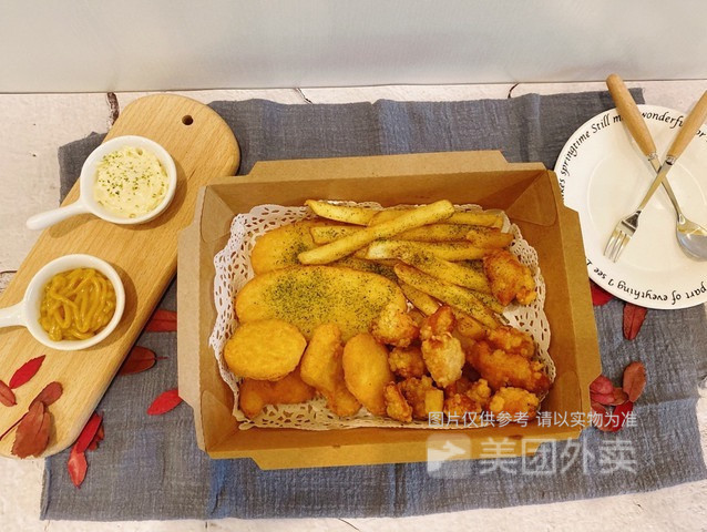 薯条拼盘图片